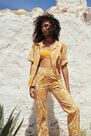 Mango - Yellow Printed Cotton Shirt, Women Mango - Yellow Printed Cotton Shirt, Women