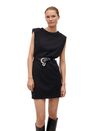 Mango - Black Shoulder Pad Dress Mango - Black Shoulder Pad Dress
