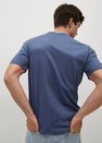 Mango - medium blue Sustainable cotton basic T-shirt, Men Mango - medium blue Sustainable cotton basic T-shirt, Men