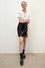 Mohito - Faux Leather Skirt - Black Mohito - Faux Leather Skirt - Black