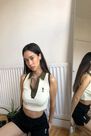 Urban Outfitters - White Fila UO Exclusive Tennis Ribbed Polo Shirt Urban Outfitters - White Fila UO Exclusive Tennis Ribbed Polo Shirt