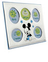 DISNEY - Disney Mickey My First Year Photo Frame Silver/Blue DISNEY - Disney Mickey My First Year Photo Frame Silver/Blue