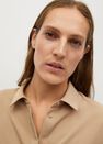 Mango - Light Beige Oversize Flowy Shirt Mango - Light Beige Oversize Flowy Shirt