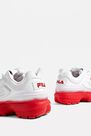 Urban Outfitters - WHT FILA Disruptor 2 'Brights' Red Trainers Urban Outfitters - WHT FILA Disruptor 2 'Brights' Red Trainers