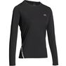 KALENJI - Small Women's Running Long-Sleeved T-Shirt Run Sun Protect, Black KALENJI - Small Women's Running Long-Sleeved T-Shirt Run Sun Protect, Black