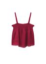 Mango - Dark Red Flowy Strap Top, Women Mango - Dark Red Flowy Strap Top, Women