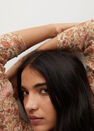 Mango - light beige Printed ruched dress Mango - light beige Printed ruched dress