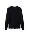 Mango - black 100% merino wool washable sweater Mango - black 100% merino wool washable sweater
