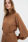 Mohito - Waist Tie Knitted Dress - Beige Mohito - Waist Tie Knitted Dress - Beige