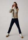 Mango - Navy Organic Cotton Jogger Trousers Mango - Navy Organic Cotton Jogger Trousers