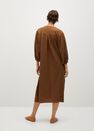 Mango - medium brown Fluted hem dress Mango - medium brown Fluted hem dress