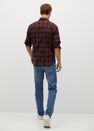 Mango - dark red Regular fit checked flannel shirt Mango - dark red Regular fit checked flannel shirt