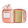 KIKKI.K - kikki.K Leather Personal Zip Planner Medium Luxury Coral KIKKI.K - kikki.K Leather Personal Zip Planner Medium Luxury Coral