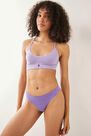 Urban Outfitters - Dark Purple Out From Under Markie Seamless Ribbed Thong, Women Urban Outfitters - Dark Purple Out From Under Markie Seamless Ribbed Thong, Women