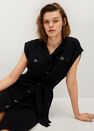 Mango - black Button knit dress Mango - black Button knit dress