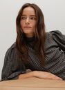 Mango - brown Puffed sleeves texture dress Mango - brown Puffed sleeves texture dress