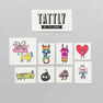TATTLY - Tattly Happy Doodles Temporary Tattoo Set TATTLY - Tattly Happy Doodles Temporary Tattoo Set