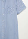 Mango - lt-pastel blue Striped shirt dress Mango - lt-pastel blue Striped shirt dress