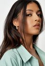 Missguided - Gold Look Rope Twist Hoop Earrings, Women Missguided - Gold Look Rope Twist Hoop Earrings, Women