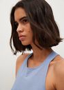 Mango - lt-pastel blue Textured ruffled dress, Women Mango - lt-pastel blue Textured ruffled dress, Women