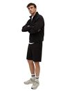 Mango - black Elastic waist cotton Bermuda shorts, Men Mango - black Elastic waist cotton Bermuda shorts, Men