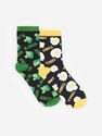 Reserved - Patterned socks 2 pack - Black Reserved - Patterned socks 2 pack - Black