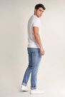 Salsa Jeans - White T-shirt with plant dye and pocket Salsa Jeans - White T-shirt with plant dye and pocket