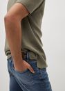 Mango - open blue Dark wash denim Bermuda shorts, Men Mango - open blue Dark wash denim Bermuda shorts, Men