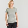QUECHUA - Extra Small MH100 Women's Short-sleeved Mountain Hiking T-Shirt, Sage Green QUECHUA - Extra Small MH100 Women's Short-sleeved Mountain Hiking T-Shirt, Sage Green