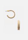 Missguided - Gold Look Rope Twist Hoop Earrings, Women Missguided - Gold Look Rope Twist Hoop Earrings, Women