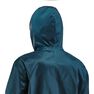 QUECHUA - Medium Men's country walking rain coat - NH100 Raincut Full Zip, Dark Petrol Blue QUECHUA - Medium Men's country walking rain coat - NH100 Raincut Full Zip, Dark Petrol Blue