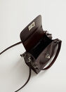 Mango - Dark Brown Double Strap Flap Bag Mango - Dark Brown Double Strap Flap Bag