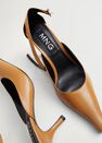Mango - Medium Brown Heel Leather Shoes Mango - Medium Brown Heel Leather Shoes