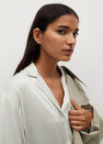 Mango - natural white Satin short shirt Mango - natural white Satin short shirt