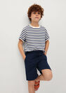 Mango - navy Organic cotton jogging Bermuda shorts Mango - navy Organic cotton jogging Bermuda shorts