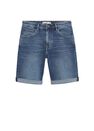 Mango - open blue Dark wash denim Bermuda shorts, Men Mango - open blue Dark wash denim Bermuda shorts, Men
