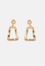 Missguided - Gold Gold Look Molten Door Knocker Earrings Missguided - Gold Gold Look Molten Door Knocker Earrings