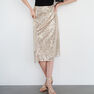 Reserved - Golden Sequin Skirt, Women Reserved - Golden Sequin Skirt, Women