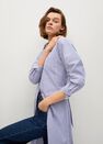 Mango - medium blue Cotton shirt dress Mango - medium blue Cotton shirt dress
