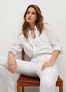 Mango - white Elsa medium-waist skinny jeans, Women Mango - white Elsa medium-waist skinny jeans, Women
