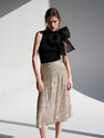Reserved - Golden Sequin Skirt, Women Reserved - Golden Sequin Skirt, Women