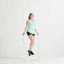 DOMYOS - S/M Energy Women's Printed Cardio Fitness Tank Top - Asphalt Blue DOMYOS - S/M Energy Women's Printed Cardio Fitness Tank Top - Asphalt Blue