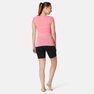 DOMYOS - Medium Cotton Fitness Shorts Fit+ Straight Cut - Black, Black DOMYOS - Medium Cotton Fitness Shorts Fit+ Straight Cut - Black, Black
