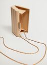 Mango - lt-pastel pink Box clutch with chain Mango - lt-pastel pink Box clutch with chain