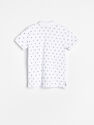 Reserved - White Polo Shirt With A Pattern, Kids Boy Reserved - White Polo Shirt With A Pattern, Kids Boy