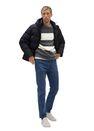 Mango - grey Stripe textured wool-blend sweater Mango - grey Stripe textured wool-blend sweater