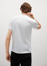 Mango - white Stretch cotton T-shirt, Men Mango - white Stretch cotton T-shirt, Men