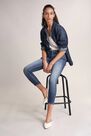 Salsa Jeans - Blue Push Up Wonder cropped jeans with detail on hem Salsa Jeans - Blue Push Up Wonder cropped jeans with detail on hem