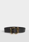 Missguided - Black Black Faux Leather Snake Detail Buckle Belt Missguided - Black Black Faux Leather Snake Detail Buckle Belt
