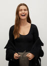 Mango - black Long-sleeved ribbed bodysuit Mango - black Long-sleeved ribbed bodysuit